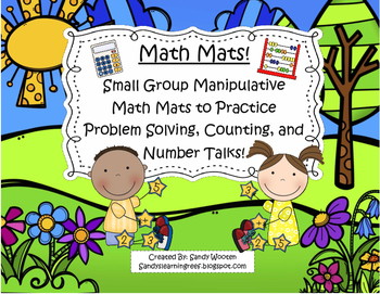 Preview of Small Group Manipulative Math Mats to Practice Problem Solving!