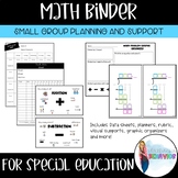 Small Group Math Binder for Special Education | Interventi