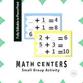 Small Group Math Games | Kindergarten Math Center | Editab
