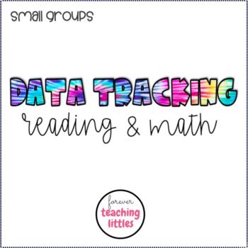 Preview of Small Group | Math & Reading Tracker | Data | Progress Monitoring | EDITABLE
