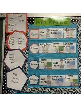 Preview of Small Group Math Rotations/Guided Math Centers Organization