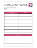 Small Group Notes Template