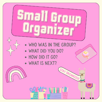 Preview of Small Group Organizer