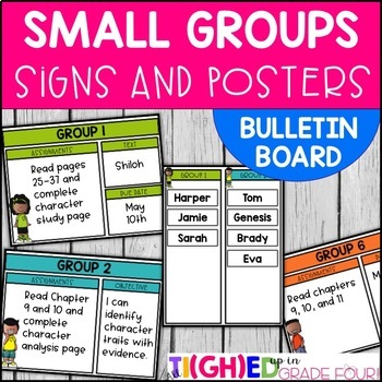 Preview of Small Group and Reading Group Interactive Bulletin Board Posters