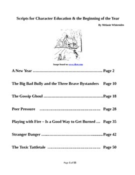 Preview of Small Group Reader's Theater - Scripts for Character Education