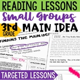 Small Group Reading Activities 3rd Grade Finding Main Idea