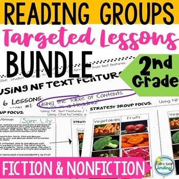 Preview of Small Group Reading 2nd Grade Activities Lessons BUNDLE  Strategy Groups
