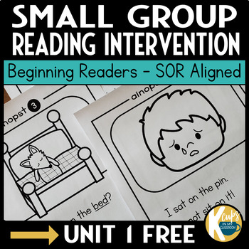 Preview of Science of Reading Intervention for Small Group Reading Instruction K 1 FREE