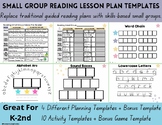 Small Group Reading Lesson Plan Templates & 10 Activities 