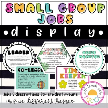 Preview of Small Group Roles Jobs Bundle