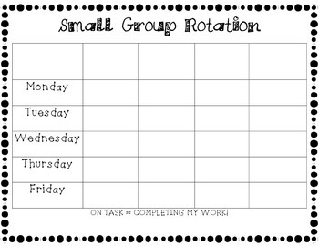 Small Group Chart