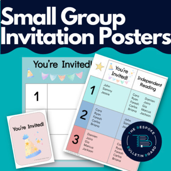 Preview of Small Group Rotation Chart and Posters