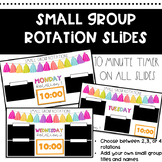 Small Group Rotation Slides 10 Minutes