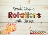 Small Group Rotations - PowerPoints with Timers: FALL Theme