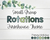 Small Group Rotations - PowerPoints with Timers: FARMHOUSE Theme