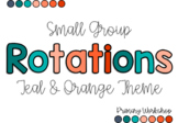 Small Group Rotations - PowerPoints with Timers: TEAL and 