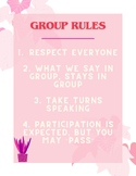 Small Group Rules Poster