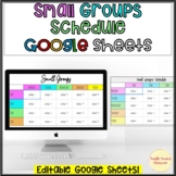Small Group Schedule Template Weekly Schedule Digital Stat