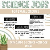 Small Group Science Job Role Cards
