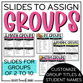 Preview of Small Group Slides | Rotation Schedule | Google Slides | Classroom Management