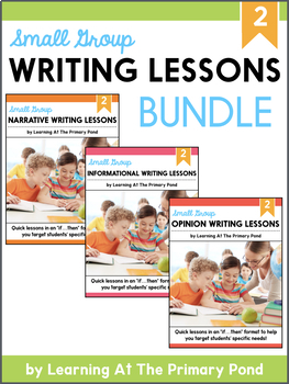 Preview of Small Group Writing Lessons for Second Grade - BUNDLE