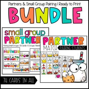 Preview of Small Group and Partner Pairing | Partner Cards Bundle 