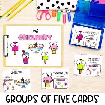 Preview of Small Group of 5 ORIGINAL | Group Food Partner Pairing Cards | Classroom