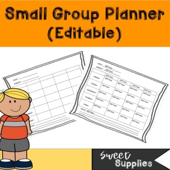 Preview of Small Groups Planner