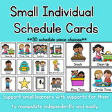 Small Individual Schedule Cards for PreK, Preschool, Kinde