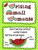 Small Moment (personal narrative) Anchor Chart Cards