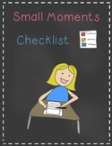 Small Moments Writing Checklist