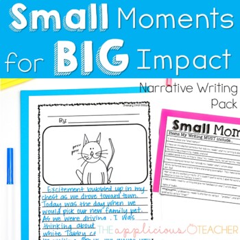 Preview of Small Moments Writing Narrative Writing Pack