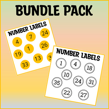 number labels printable teaching resources teachers pay teachers