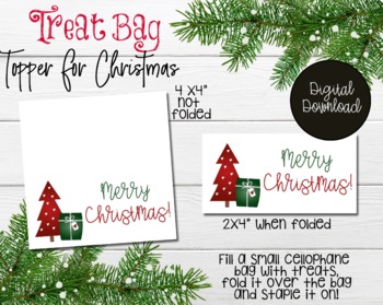 Christmas Gift Bag Toppers Template