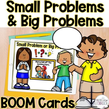 Preview of Small Problems & Big Problems, Size of the Problem BOOM Cards™ Distance Learning
