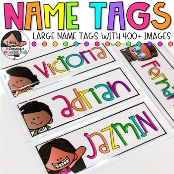 Large Name s Neon Colors By Learning In Wonderland Tpt