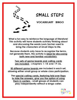 Small Steps by Louis Sachar Reading Comprehension Journal by