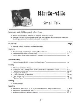 Preview of Small Talk - (black & white copy) FIVE Layers of The Social Penetration Theory