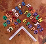 Small Upper Case Alphabet and Number Stencils for Banners 