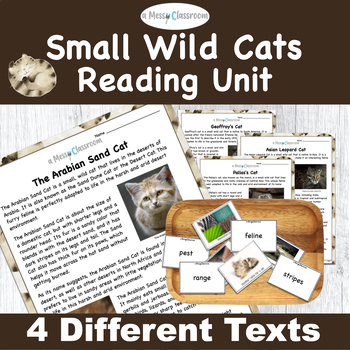 Preview of Small Wild Cats 2nd Grade Nonfiction Reading & Writing Unit W.2.2 & RI.2.9