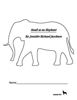 Preview of Small as an Elephant Novel Study