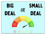 Small deal, medium deal, big deal problem posters