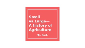 Preview of Small vs Big Agriculture
