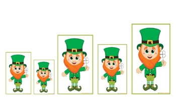 Preview of Smallest to Tallest Leprechauns