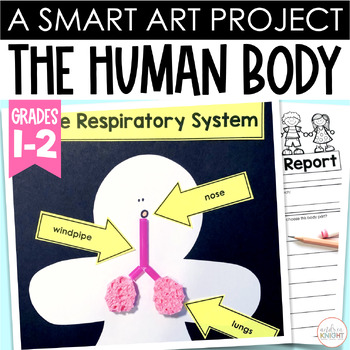 Preview of Human Body Systems - A Science Project & Research Report Template for Grades 1-2