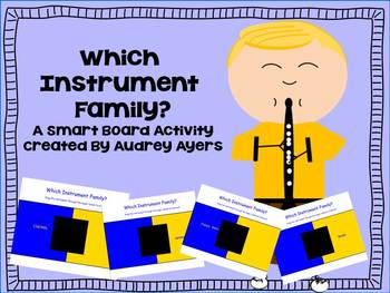 Preview of Smart Board Activity  "Which Instrument Family?" Music Class Game