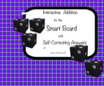 Preview of Smart Board Addition - Math Center with Self-Revealing Answers