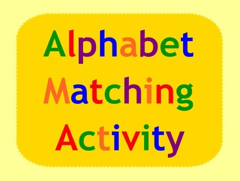 Preview of Smart Board Alphabet Activity Matching Uppper and Lowercase Letters