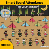 Camping Smart Board Attendance Fun FREEBIE