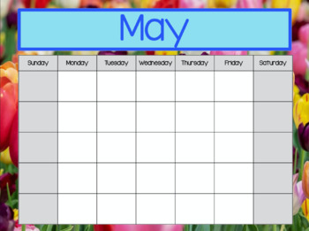 Preview of Smart Board Calendar - May